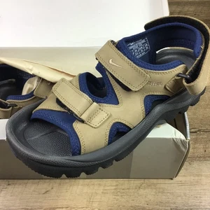 Neu Vintage Nike Air Herren Größe 11 Beige Leder Golf Sandalen - Bild 1 von 8