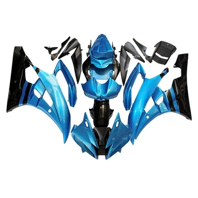 Kit de carenados ABS para Yamaha YZF-600 R6 2006 2007 06 07 carrocería azul negro Foto 1 de 4