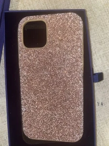 Swarovski High Smartphone Hülle für iPhone 12/12Pro Roségoldfarben Glitzer - Bild 1 von 8