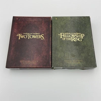 The Lord of the Rings Special Extended Edition DVD Set Two Towers & Fellowship - Image 1 of 4