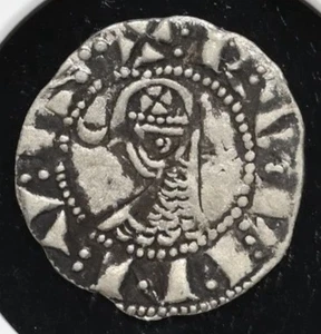 Raymond Roupen 1216-1219 KREUZFAHRER Antioch Tempelritter Silber Denier, NGC Sehr schön - Bild 1 von 5