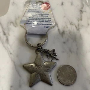 Llavero de plata mate My Wishing Star Angel de colección - Imagen 1 de 4