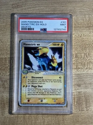 Manectric ex 101/107 Deoxys Holo PSA 9 - Image 1 of 2