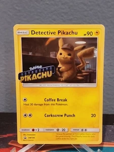 Detective Pikachu SM190 Stamped Promo Pokemon Card MP - Picture 1 of 3