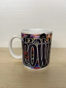 Vintage Dallas Cowboys Colorful Coffee Cup Mug 1996 Hunter NFL Football Teams - Picture 1 of 7