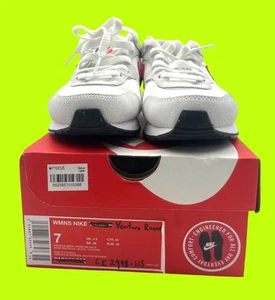 NIKE Womens Venture Runner White Pink Sneakers CK2948-103 Size 7 Slight Wear - Picture 1 of 11