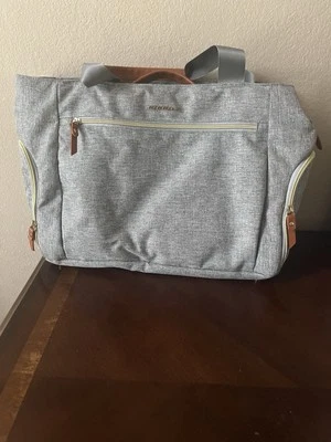 Mommore Diaper Bag Backpack Gray Zipper Closure - Image 1 of 4