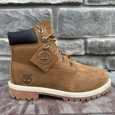Timberland Premium 6 Inch Boys Size 5.5 Waterproof Boots Color Rust Nubuck 14949 - Image 1 of 4
