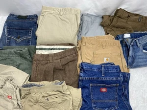 Bulk Men’s Pants Lot Carhartt,von Dutch,north Face,ll Bean Orvis & More - Picture 1 of 6
