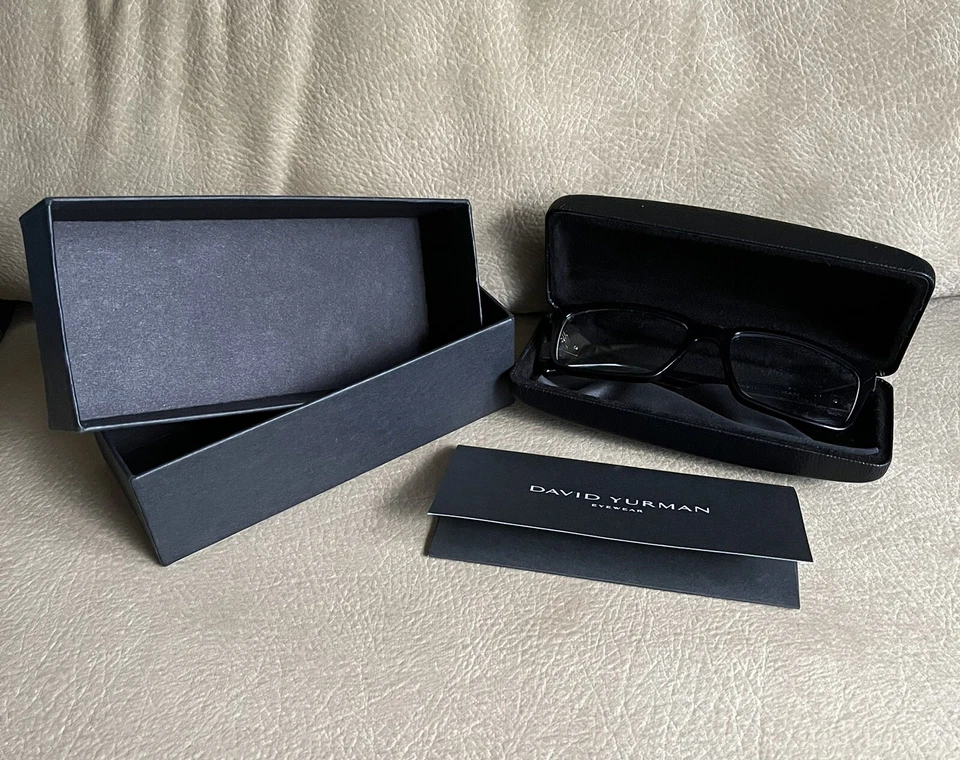 Brand New David Yurman DY647 01 S Black Onyx w/Silver Eyeglasses - Image 1 of 4