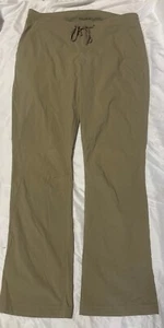 Columbia Pants Womens 12 Regular Omni Shield Advanced Repellency Tan W/Flare Leg - Picture 1 of 4