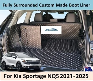 Premium Custom Made Cargo Trunk Mats Boot Liner Fits Kia Sportage NQ5 2021-2025 - Picture 1 of 16