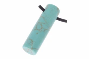 Türkis (rec.) Edelstein Schmuck Anhänger Stab gebohrt 36x10mm - Bild 1 von 1
