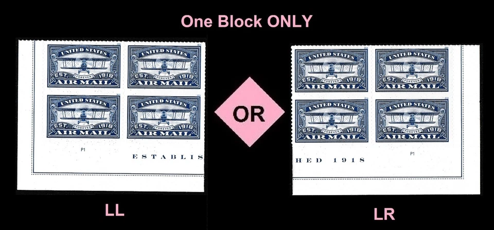 US 5281 Centennial Air Mail Blue F plate block 4 MNH 2018 - Image 1 of 1