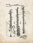 Adjustable Neck Construction for Guitars Patent Print Old Look