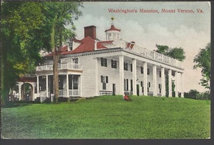Washington's Mansion MT VERNON Va ~ VINTAGE - Bild 1 von 2