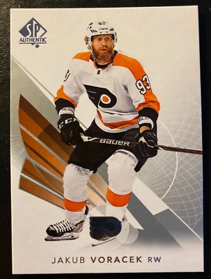 Jakub Voracek 2017-18 SP Authentic Hockey Upper Deck #63 Philadelphia Flyers - Image 1 of 2