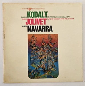 Navarra Kodaly Jolivet Works for Solo Cello French Erato STU 70364 France LP - Picture 1 of 3