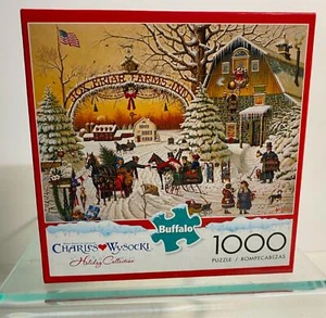 Charles Wysocki Holiday Collection ~ A Christmas Greeting ~ 1000 PC Puzzle - Picture 1 of 4