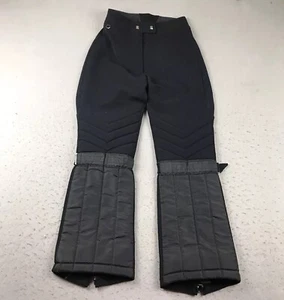 Obermeyer Snow Pants Womens 10R Black Woolen Lined Insulated Snowboarding Ski - Picture 1 of 13