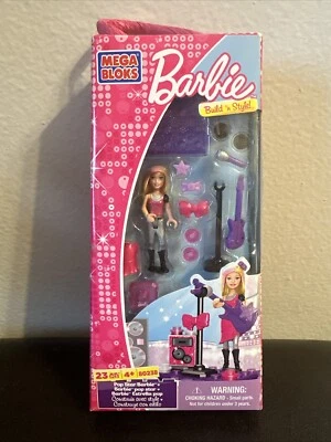 Barbie MEGA BLOKS Pop Star Barbie - Build 'n Style - 80238 Bloques ENVÍO GRATUITO Foto 1 de 4