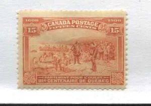Canada 1908 Quebec 15 cents mint o.g. hinged - Picture 1 of 1