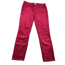 Ann Taylor Loft Pants Womens 8 Pink Corduroy Skinny Leg