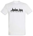 Skyline Chicago T-Shirt City Fun United States of America USA US Flag