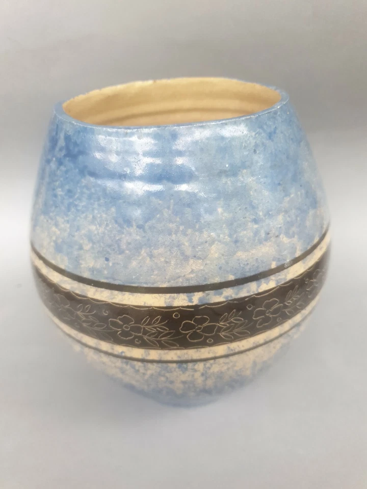 art keramik künstlerkeramik ritzdekor signiert Beate Irschmer Regen - Bild 1 von 4