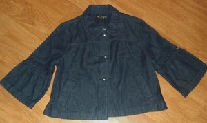 *CHAQUETA VAQUERA ANN TAYLOR TALLA PS - PM LAVADO OSCURO LIGERA NUEVA CON ETIQUETAS - Imagen 1 de 1