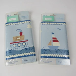 Springmaid Baby Boy Room Wall Border Child Nautical Boat Neighborhood Nursery - Picture 1 of 4