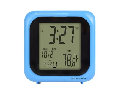DIGITAL CLOCK WITH INDOOR TEMP NORTHPOIN T ALARM SNOOZE AND DATE FUNCTIONS NEW ! - Image 1 of 4