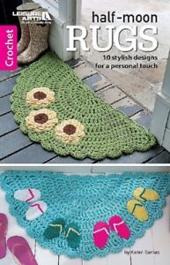 Crochet Pattern Book Half Moon Rugs / Mats ~ 10 Designs