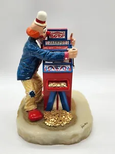 1993 Ron Lee Clown Big Top Jackpot Slot Machine Sculpture Figure Pre-owned - Picture 1 of 10