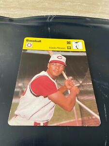 1978 Sportscaster Baseball #21-09 Vada Pinson - Cincinnati Reds - EX