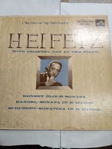 RCA LM 1861 *DK SHADED DOG* BLOCH SONATA HANDEL SCHUBERT *JASCHA HEIFETZ*  - Picture 1 of 4