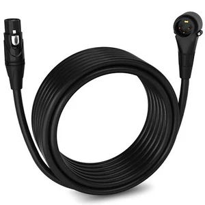 LyxPro 25 Feet Right Angle XLR Microphone Cable, Male to Female Cable - Picture 1 of 7