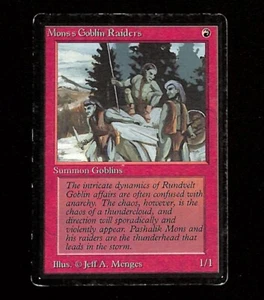 Mons's Goblin Raiders MTG Beta Edition Set Magic the Gathering Card WOTC HP - Picture 1 of 2