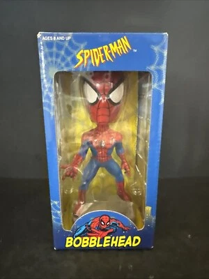 Marvel 2002 Toy Site Bobblehead Spider-Man Action Figure NEW in box - Image 1 of 4