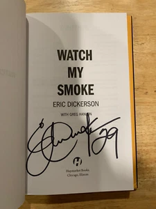 SIGNIERTE Uhr My Smoke von Eric Dickerson Greg Hanlon HC 1/1 + BILD - Bild 1 von 7