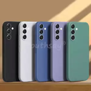For Samsung Galaxy S24 FE Case Silicone Plain Protect Cover Samsung S24 FE S23 F - Picture 1 of 108