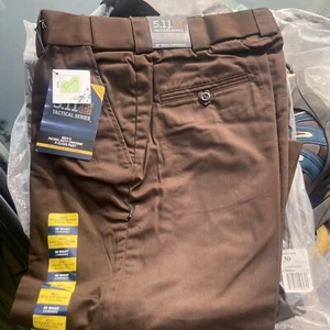 5.11 Tactical Pants 74338-108 Brown Men’s Size 30 hemmed A Class Pdu Twill - Picture 1 of 5