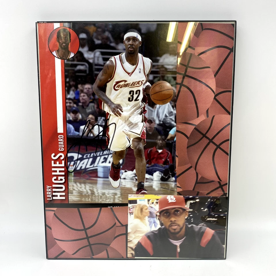 Foto firmada por Larry Hughes Cleveland Cavaliers Foto 1 de 3