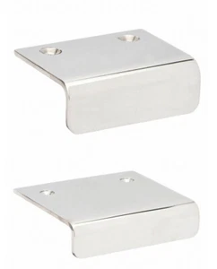 NOS KANTENZUGGRIFFE POLIERT MASSIV MESSING - EDELSTAHL - CHROM SUGATSUNE - Bild 1 von 4