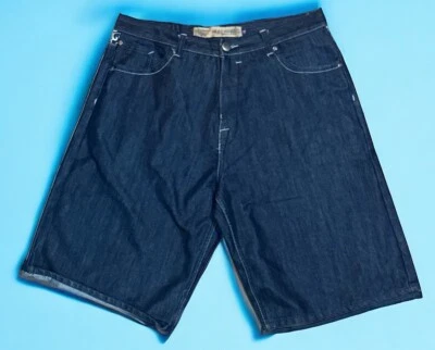 PJ MARK JEAN SHORTS FRENTE PLANO Sueltos Y2K Estilo Hip Hop Bordados Talla 40 Usados en Excelente Condición Foto 1 de 4