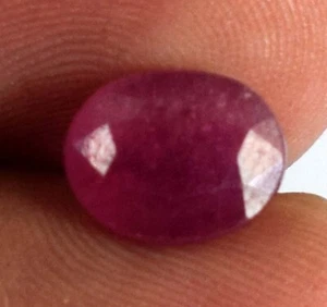 2,25 ct natürlicher Mosambik roter Rubin oval 8 x 6 mm Edelstein AGI zertifiziert B77889 - Bild 1 von 8