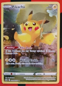 Pokemon TCG Pikachu Crown Zenith Galarian Gallery GG30/GG70 Holo Miscut Error - Picture 1 of 4