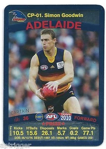 2010 Teamcoach Captain Prize Card (CP- 01) Simon GOODWIN Adelaide - Picture 1 of 1