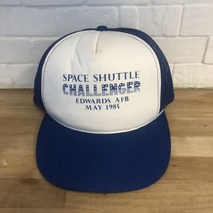 Vintage 80er Space Shuttle Challenger blau ONE SIZE FITS ALL SnapBack Truckermütze - Bild 1 von 7
