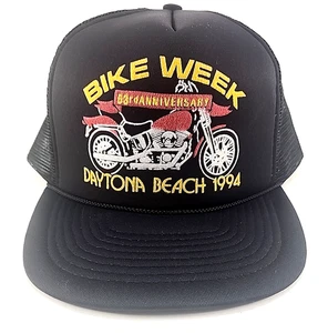 Cappello camionista snapback Bike Week Daytona Beach 1994 53 anniversario moto - Foto 1 di 13